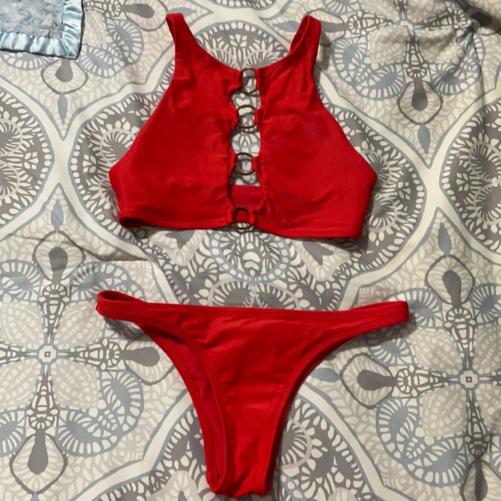 Aerie red bikini